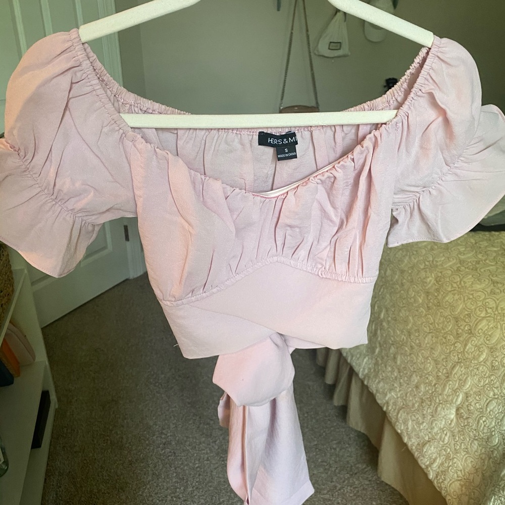 Lavendar/Blush crop top